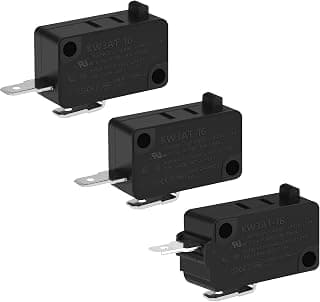 3PCS Microwave Oven Door Switch Replacement Parts(2X Normally Open + 1X Normally Closed), 16A 125/250V, KW3AT-16(Downward Compatible with KW3A-16)